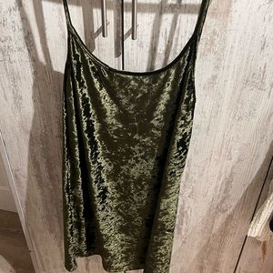 Little High Little Low Liv Velvet Mini Dress in colour Muck